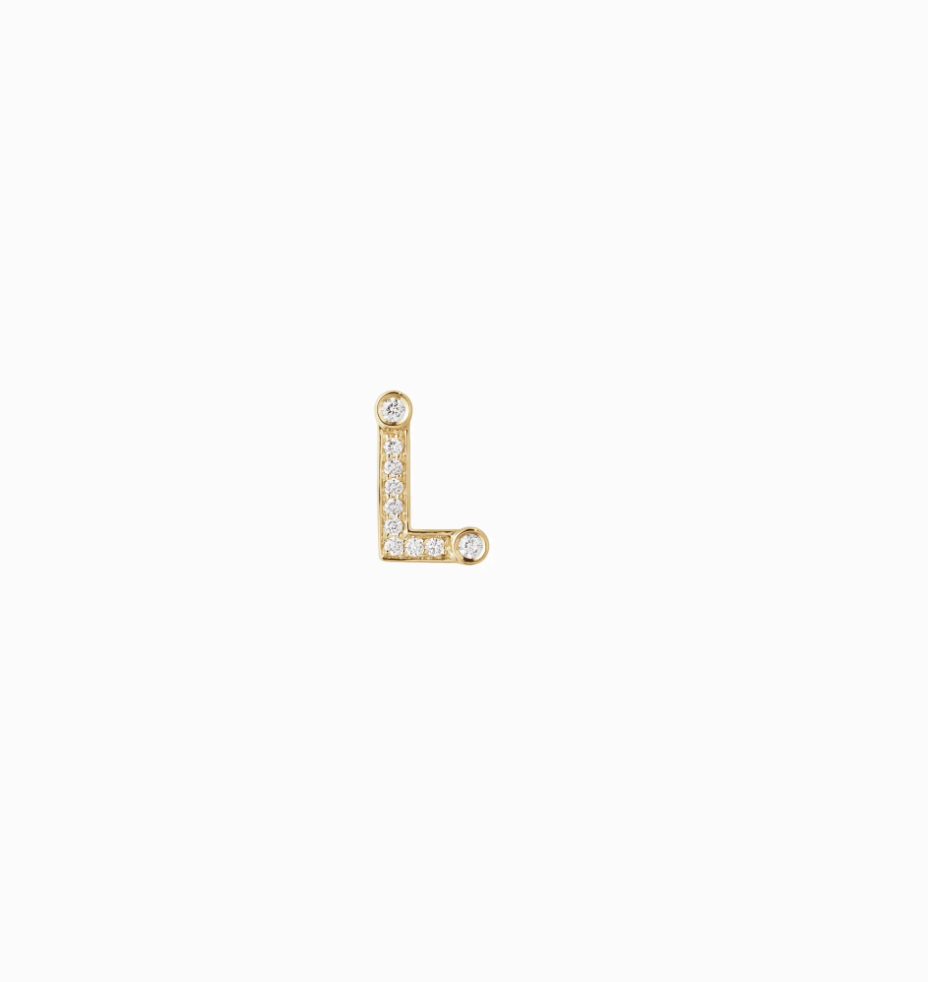 Sophie Bille Brahe Simple Letter L Earring