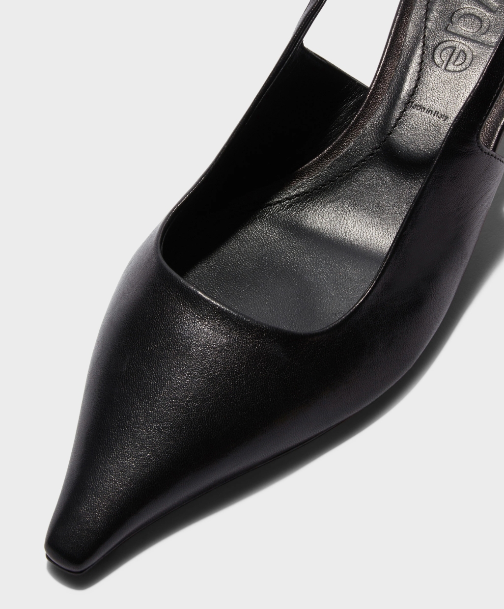 Aeyde Nappa Black Catrina Kitten Heels