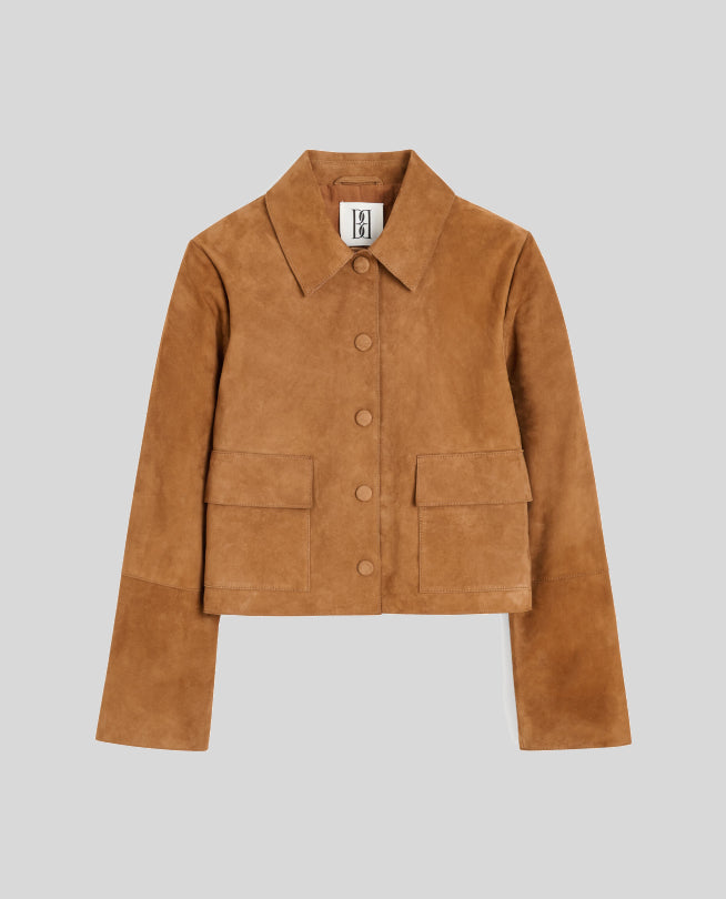 By Malene Birger Rusty Sand Suede Annie Jacket