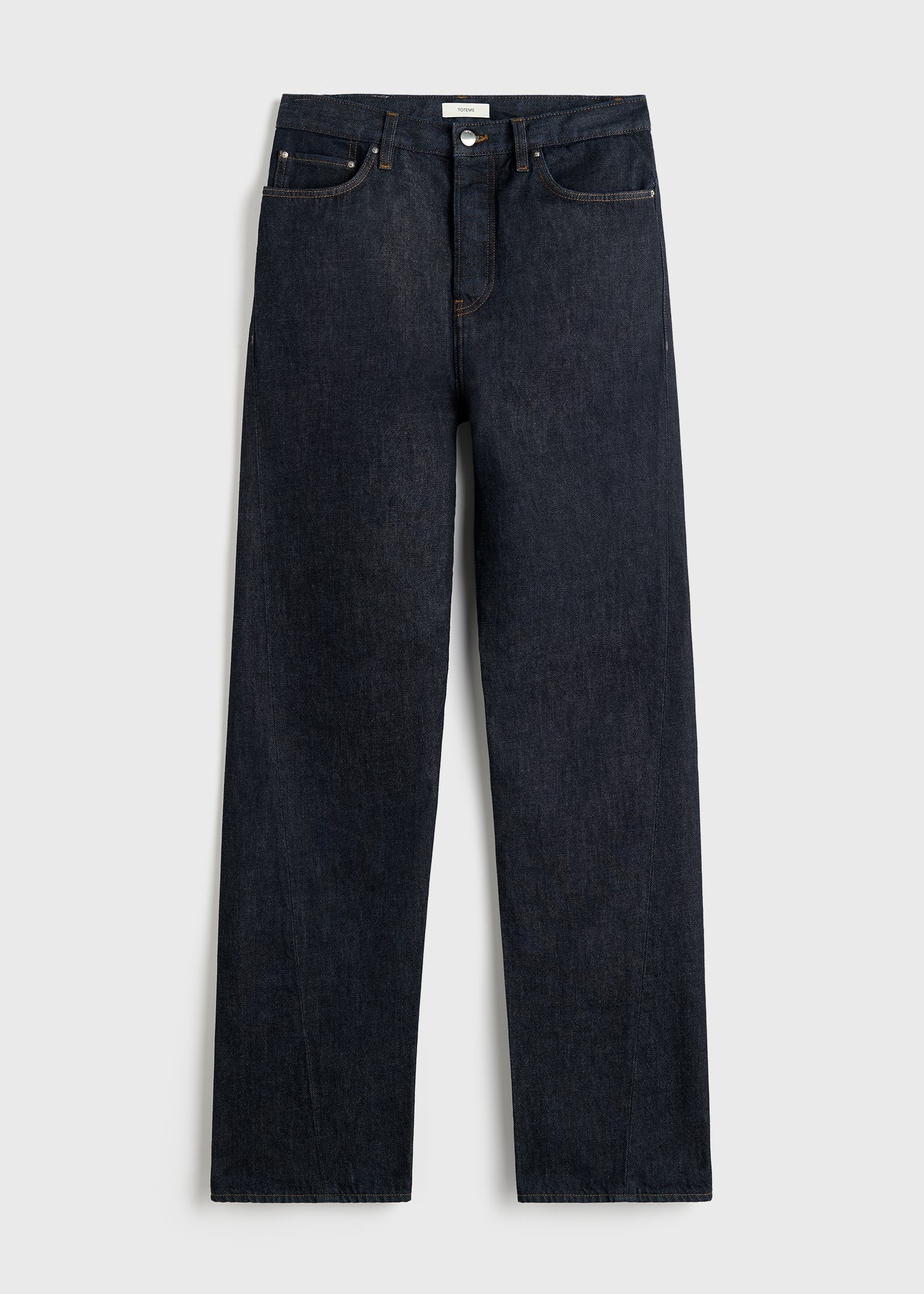 Toteme Rinsed Blue Twisted Seam Denim Full Length