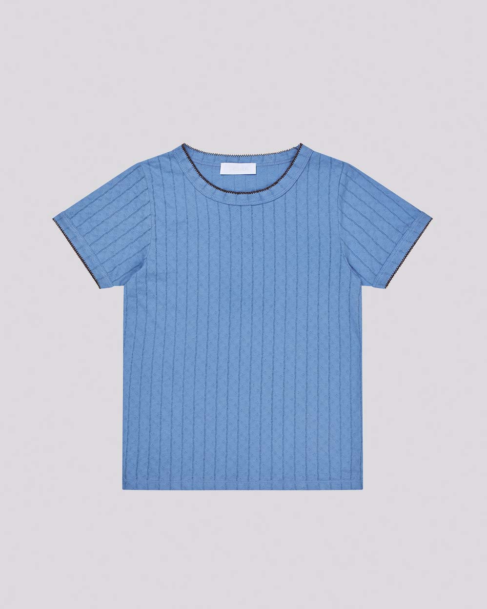 Teira 1996 Dove Blue Pointelle Tee