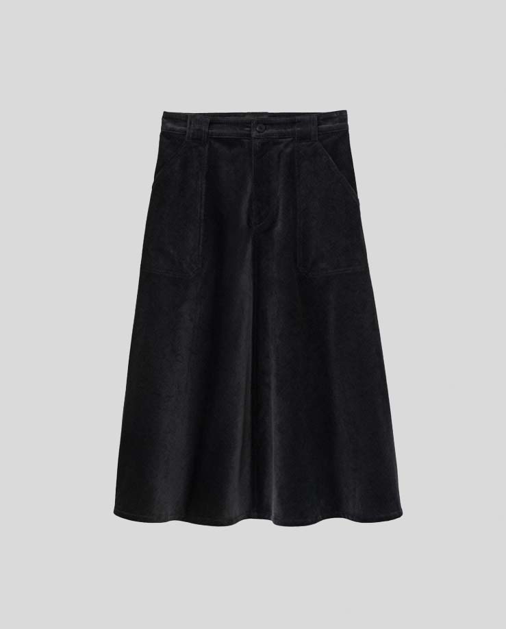 A.P.C Anthracite Jupe Laurene Skirt