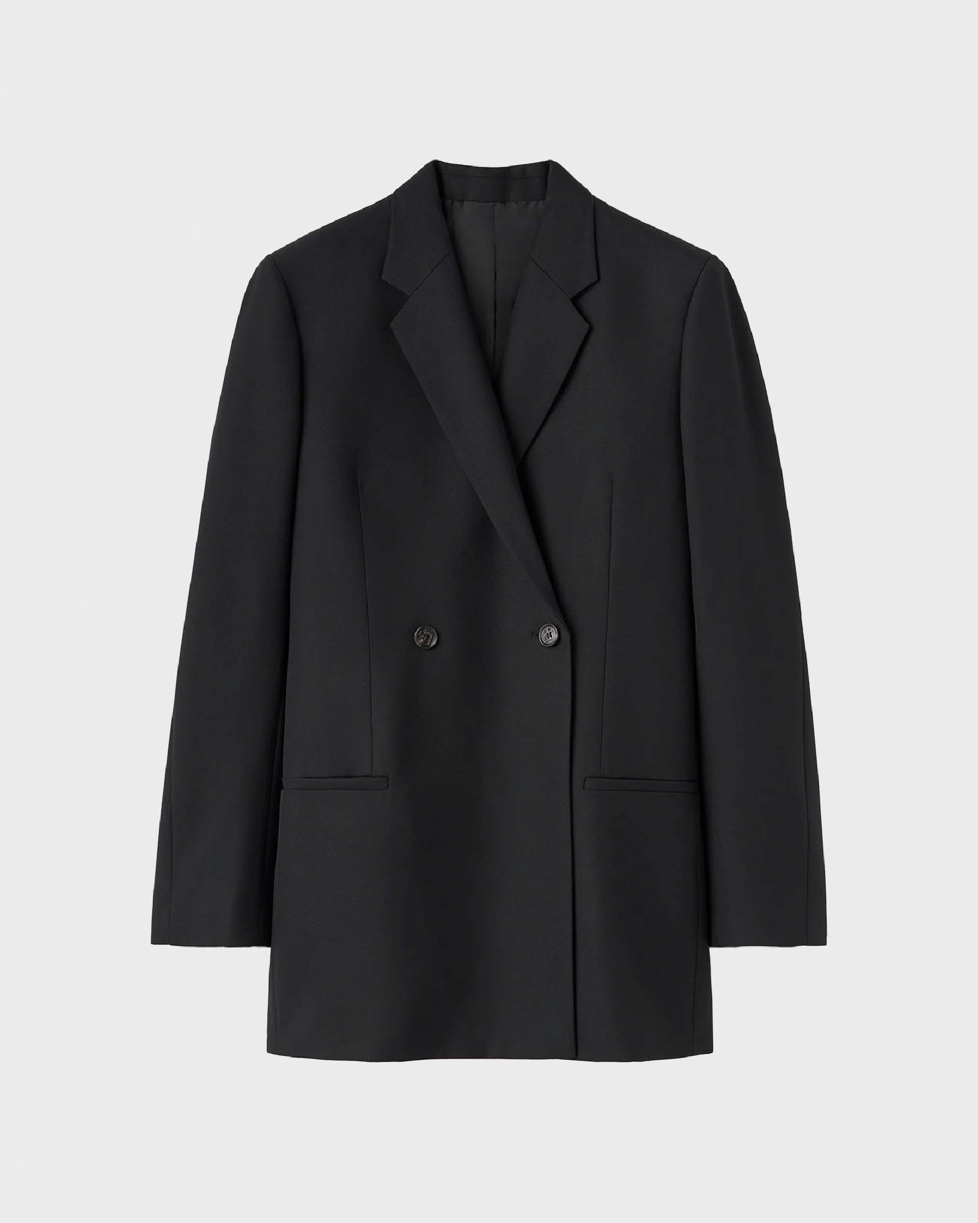 Toteme Black Double Breasted Blazer