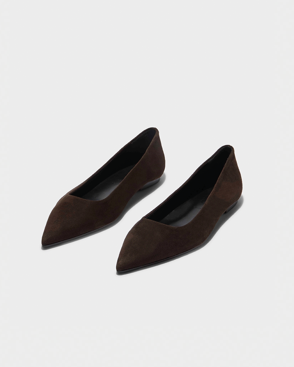 Aeyde Cassy Kid Suede Leahter Moka Flats