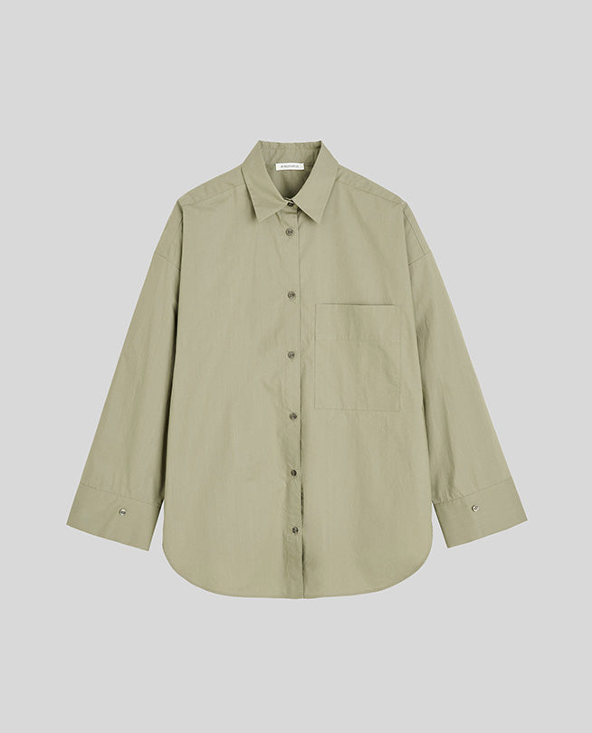 By Malene Birger Deep Lichen Green Derris Shirt