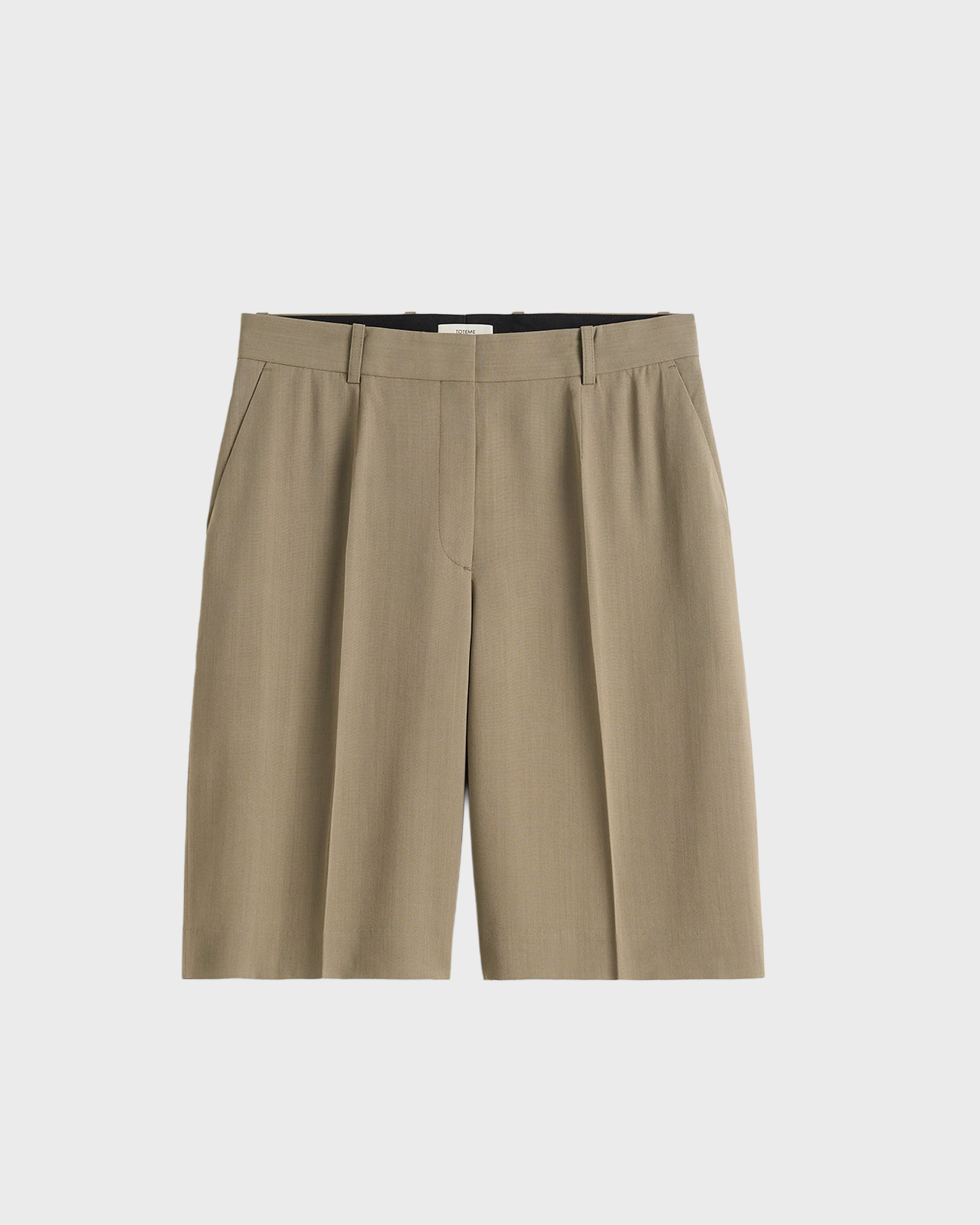 Toteme Taupe Wide Fluid Shorts
